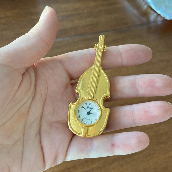 Vintage Musical Instruments Miniature Clocks - Picture 10 of 12